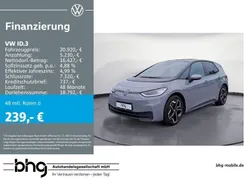 Grau Gebraucht 2021 VW ID.3 Pro Kleinwagen | 20.920 € (Guter Preis)