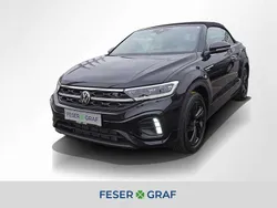 Deep black perleffekt schwarz Gebraucht 2024 VW T-Roc Cabriolet R-line Cabrio | 32.420 € (Superpreis)