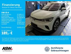 Gletscherweiß metallic Gebraucht 2021 VW ID.4 Pro Performance SUV | 27.430 € (Fairer Preis)
