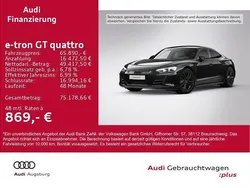 Schwarz Gebraucht 2023 Audi e-tron GT quattro Sport Limousine | 65.890 € (Guter Preis)