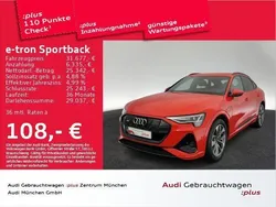 Catalunyarot metallic Gebraucht 2021 Audi e-tron Sportback S-Line SUV | 31.677 € (Guter Preis)