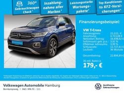 0a reef blue metallic Gebraucht 2021 VW T-Cross Style SUV | 21.222 € (Fairer Preis)