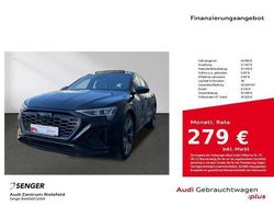 Mythosschwarz metallic Gebraucht 2023 Audi Q8 e-tron S-Line SUV | 66.880 € (Teuer)