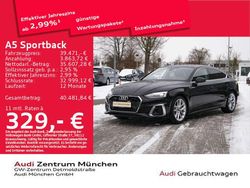 Mythosschwarz metallic Gebraucht 2022 Audi A5 S-Line Limousine | 39.471 € (Fairer Preis)