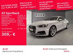 Gletscherweiß metallic/gletsch Gebraucht 2019 Audi A5 Sport Coupé | 23.450 € (Guter Preis)