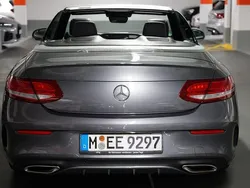 Grau Gebraucht 2016 Mercedes C300 AMG line Cabrio | 27.890 € (Etwas zu teuer)