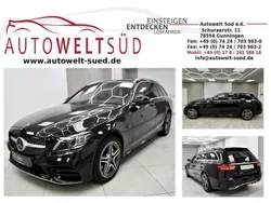 Obsidianschwarz metallic Gebraucht 2020 Mercedes C300e AMG Kombi | 28.450 € (Fairer Preis)