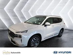Weiss Gebraucht 2021 Hyundai Santa Fe Signature SUV | 36.980 € (Teuer)