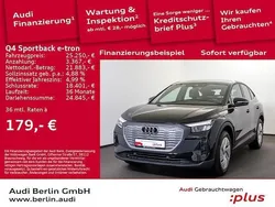 Mythosschwarz metallic Gebraucht 2023 Audi Q4 Sportback e-tron Comfort SUV | 25.250 € (Superpreis)