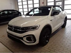 Pure white/schwarz Gebraucht 2024 VW T-Roc Cabriolet R-line Cabrio | 36.980 € (Etwas zu teuer)