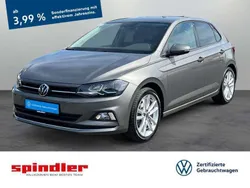 Grau (limestone grey metallic) Gebraucht 2021 VW Polo Highline Limousine | 21.580 € (Etwas zu teuer)