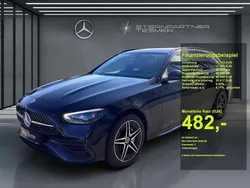 Metalliclack obsidianschwarz Gebraucht 2024 Mercedes C300e AMG Kombi | 44.590 € (Guter Preis)