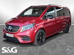 Hyazinthrot metallic Gebraucht 2023 Mercedes V300 Avantgarde Edition Van / Kleinbus | 73.399 € (Etwas zu teuer)