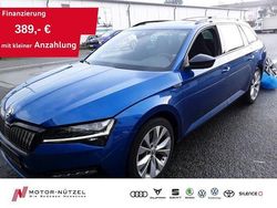Raceblau metallic Gebraucht 2022 Skoda Superb SportLine Kombi | 29.830 € (Teuer)