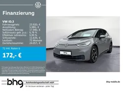 Mondsteingrau/schwarz Gebraucht 2021 VW ID.3 Pro Kleinwagen | 23.920 € (Fairer Preis)