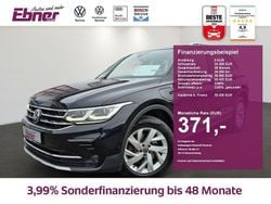 Deep black perleffekt (metallic) Gebraucht 2021 VW Tiguan Elegance SUV | 32.420 € (Etwas zu teuer)