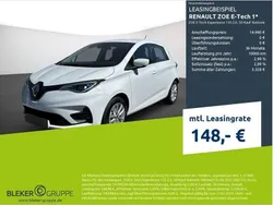Arktisweiß Gebraucht 2022 Renault Zoe Experience Kleinwagen | 14.990 € (Guter Preis)