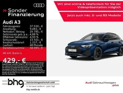 Blau Gebraucht 2024 Audi A3 Sportback S-Line Limousine | 37.930 € (Guter Preis)