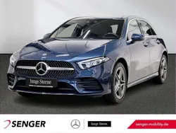 Blau Gebraucht 2021 Mercedes A250 AMG Limousine | 27.780 € (Fairer Preis)