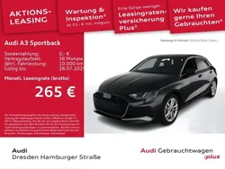 Schwarz Gebraucht 2024 Audi A3 Sportback Advanced Limousine | 34.890 € (Fairer Preis)