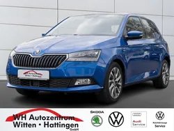 Raceblau metallic Gebraucht 2021 Skoda Fabia Best of Limousine | 14.471 € (Fairer Preis)