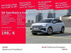 Gletscherweiß metallic Gebraucht 2023 Audi Q4 Sportback e-tron Advanced SUV | 34.850 € (Fairer Preis)