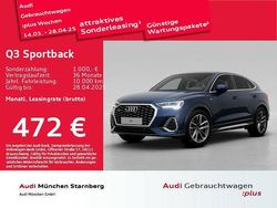 Navarrablau metallic Gebraucht 2024 Audi Q3 Sportback S-Line SUV | 52.921 € (Teuer)
