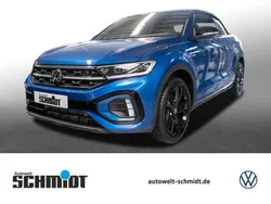 Ravennablau metallic/schwarz Neu 2025 VW T-Roc Cabriolet R-line Cabrio | 37.490 € (Guter Preis)
