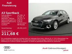 Brillantschwarz Gebraucht 2023 Audi A3 Advanced Plus Limousine | 24.590 € (Superpreis)