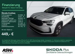 Moonweiss metallic Gebraucht 2024 Skoda Kodiaq Selection SUV | 43.830 € (Guter Preis)