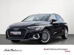 Schwarz (brillantschwarz) Gebraucht 2023 Audi A3 Sportback Advanced Plus Limousine | 22.470 € (Guter Preis)