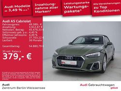 Distriktgrün metallic/verdeck Gebraucht 2024 Audi A5 Cabriolet S-Line Cabrio | 49.389 € (Fairer Preis)