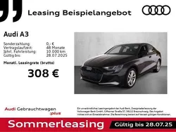Schwarz Gebraucht 2024 Audi A3 Advanced Plus Limousine | 32.976 € (Fairer Preis)