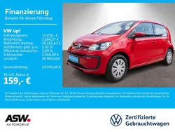 Tornadorot Gebraucht 2022 VW up! move up! Kleinwagen | 13.430 € (Fairer Preis)