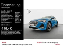 Blau Gebraucht 2021 Audi e-tron S-Line SUV | 42.890 € (Teuer)