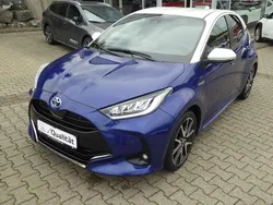 Nachblau/weiß Gebraucht 2021 Toyota Yaris Hybrid Style Kleinwagen | 20.990 € (Teuer)