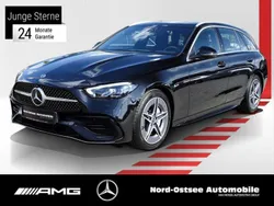 Metalliclack obsidianschwarz Gebraucht 2024 Mercedes C220 AMG Kombi | 40.890 € (Guter Preis)