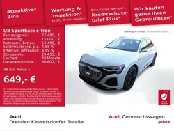 Gletscherweiß metallic Gebraucht 2023 Audi Q8 Sportback e-tron S-Line SUV | 67.490 € (Guter Preis)