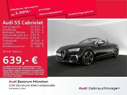 Mythosschwarz metallic Gebraucht 2022 Audi S5 Cabriolet Ambiente Cabrio | 54.374 € (Fairer Preis)