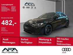 Mythosschwarz metallic Gebraucht 2024 Audi A3 Sportback S-Line Kleinwagen | 45.470 € (Teuer)