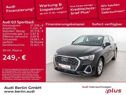 Mythosschwarz metallic Gebraucht 2024 Audi Q3 Sportback S-Line SUV | 37.500 € (Superpreis)