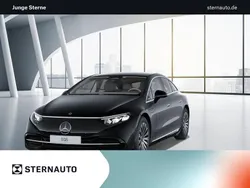 Metalliclack obsidianschwarz Gebraucht 2021 Mercedes EQS580 Limousine | 62.594 € (Superpreis)