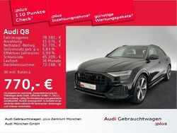 Mythosschwarz metallic Gebraucht 2023 Audi Q8 S-Line SUV | 78.381 € (Teuer)