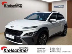 Weiss Gebraucht 2021 Hyundai Kona Prime SUV | 23.490 € (Etwas zu teuer)