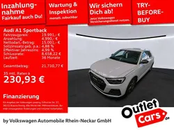 Weiß Gebraucht 2020 Audi A1 Sportback Advanced Kleinwagen | 19.991 € (Fairer Preis)