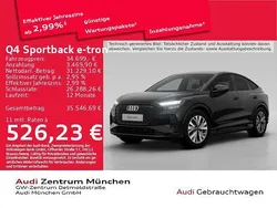 Mythosschwarz metallic Gebraucht 2022 Audi Q4 Sportback e-tron Advanced SUV | 34.699 € (Teuer)