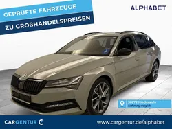 Stahl grau uni Gebraucht 2020 Skoda Superb SportLine Kombi | 21.207 € (Guter Preis)