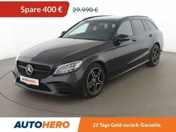 Grau Gebraucht 2021 Mercedes C220 AMG line Limousine | 29.590 € (Guter Preis)