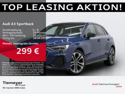 Blau Gebraucht 2024 Audi A3 Sportback S-Line Limousine | 39.630 € (Teuer)