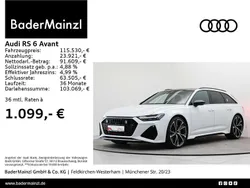 Gletscherweiß metallic Gebraucht 2024 Audi RS6 Ambiente Kombi | 115.530 € (Superpreis)